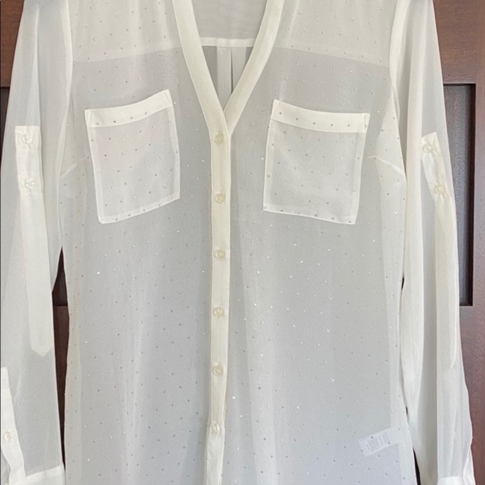 Womens Large embellished portifino shirt
